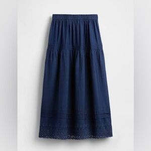 Gap x DOEN Eyelet Midi Skirt